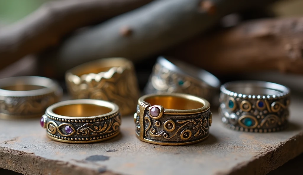 Handcrafted rings from Wlozarinblixio